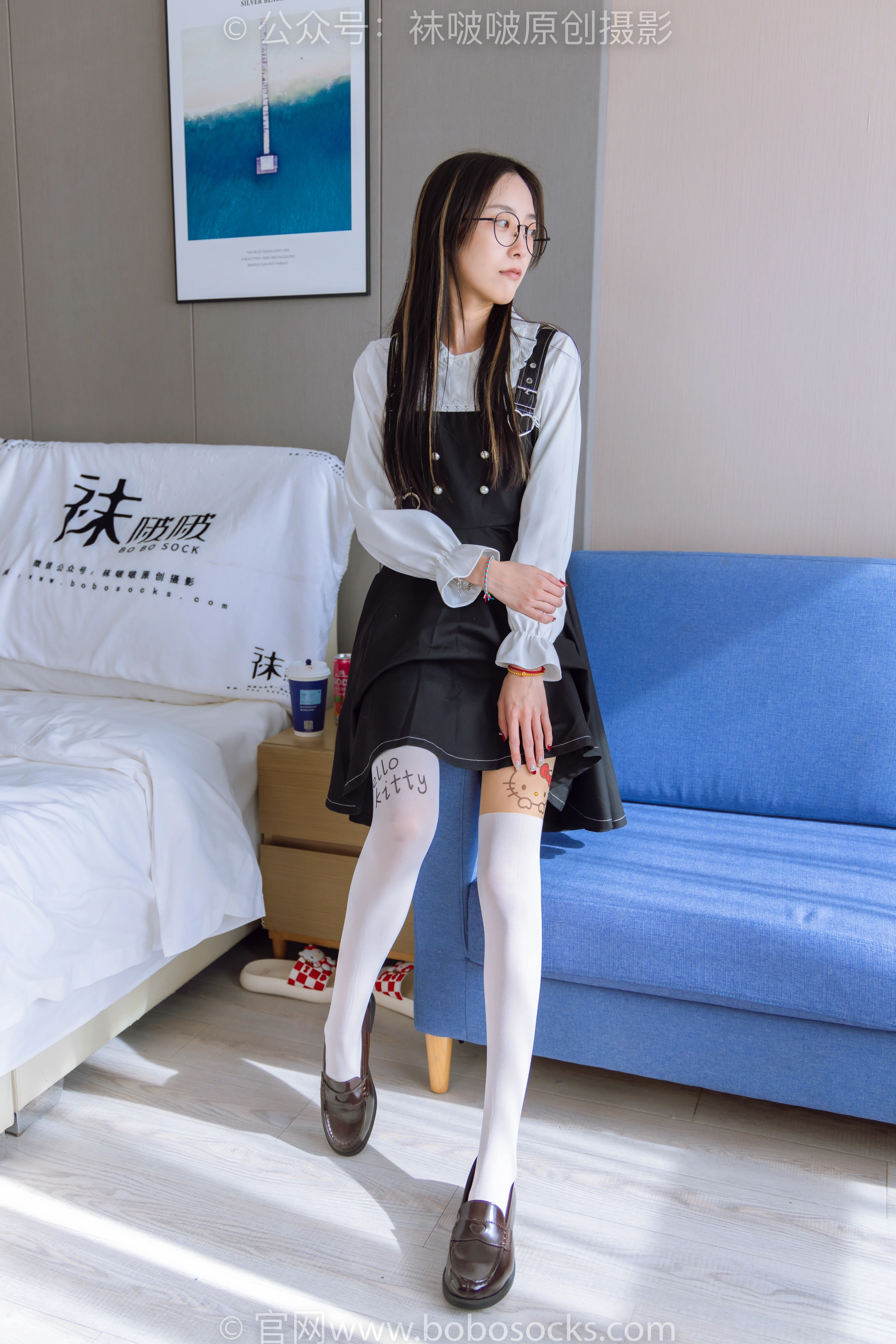 [BoBoSocks袜啵啵]NO.177 稚予-皮鞋、厚白丝（脚底猫爪印款） 2